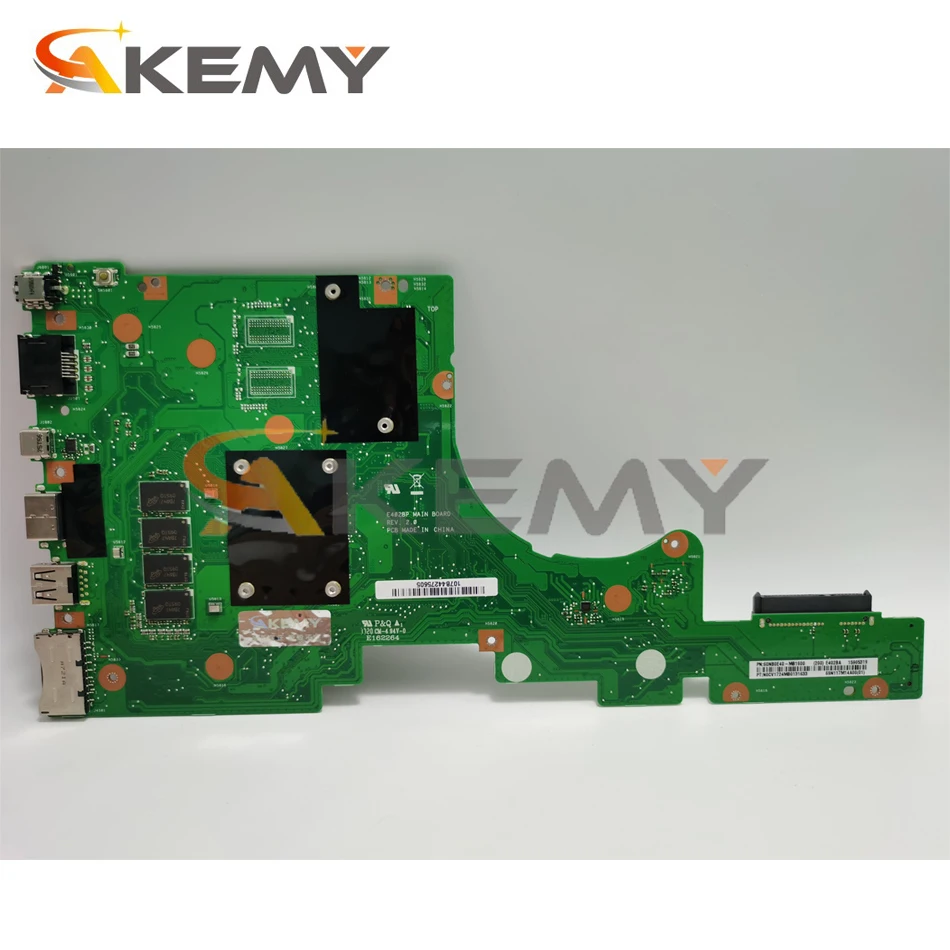 Материнская плата для ноутбука 60NB0E40-MB1600 ASUS E402 E402B E402BP E402BA с процессором A9-9420 8G-RAM 100%
