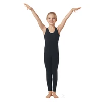 youth unisex spandex tank unitard gymnastics sleeveless catsuit working out performance costumes