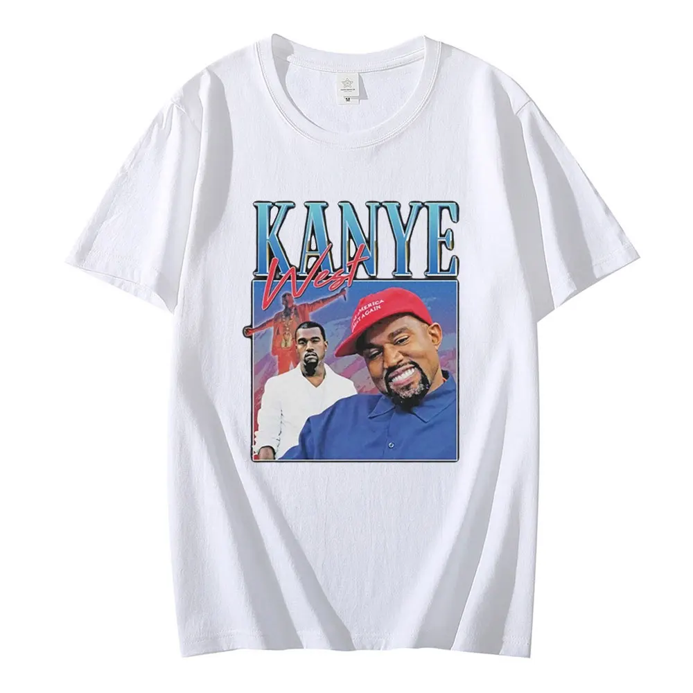 Новинка 2021 футболка в стиле хип-хоп Kanye West 90-х с винтажным графическим принтом