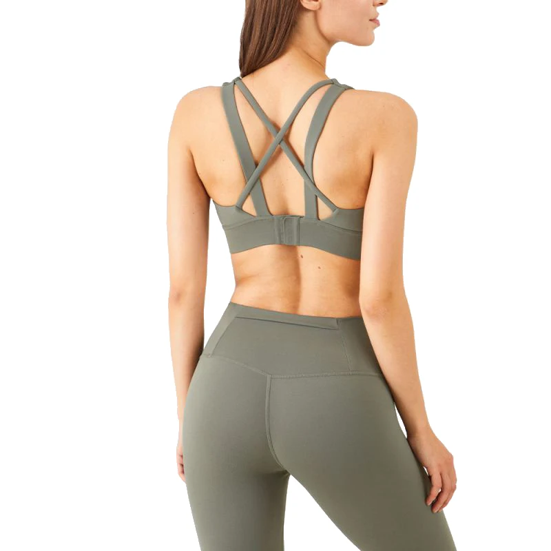 

Seamless Bra Straps High Impact Sports Bra For Women Gym Sexy Underwear Workou Top Fitness Yoga Sport Bras Wireless Fixed Cup