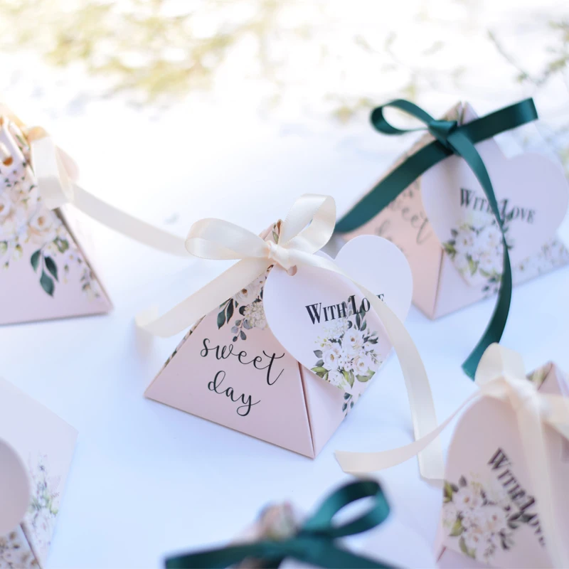 Sweets Paper Candy Box Wedding Favors for Guests Table Decor Gift Boxes Packaging Birthday Baby Shower Party Decoration Supplies | Дом и сад