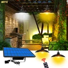 МПК Солнечный подвесной светильник с двойной одна осветительная головка, для дома и улицы Подвесная лампа на солнечных батареях с белое свечение, теплое белое свечение, светильник для сада патио