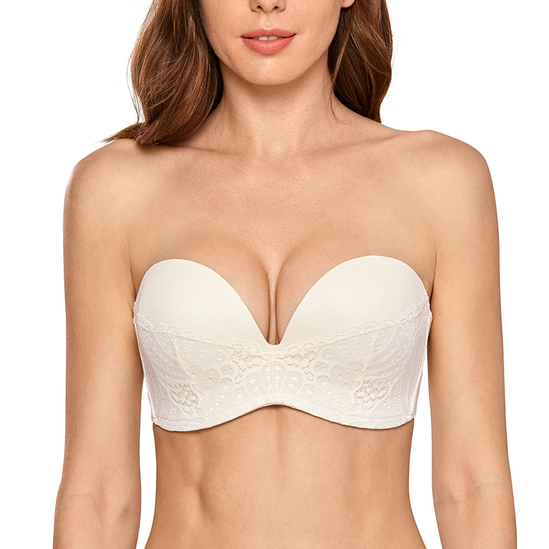 Для женщин легкой подкладке большое Поддержка из кружева на косточках невидимый