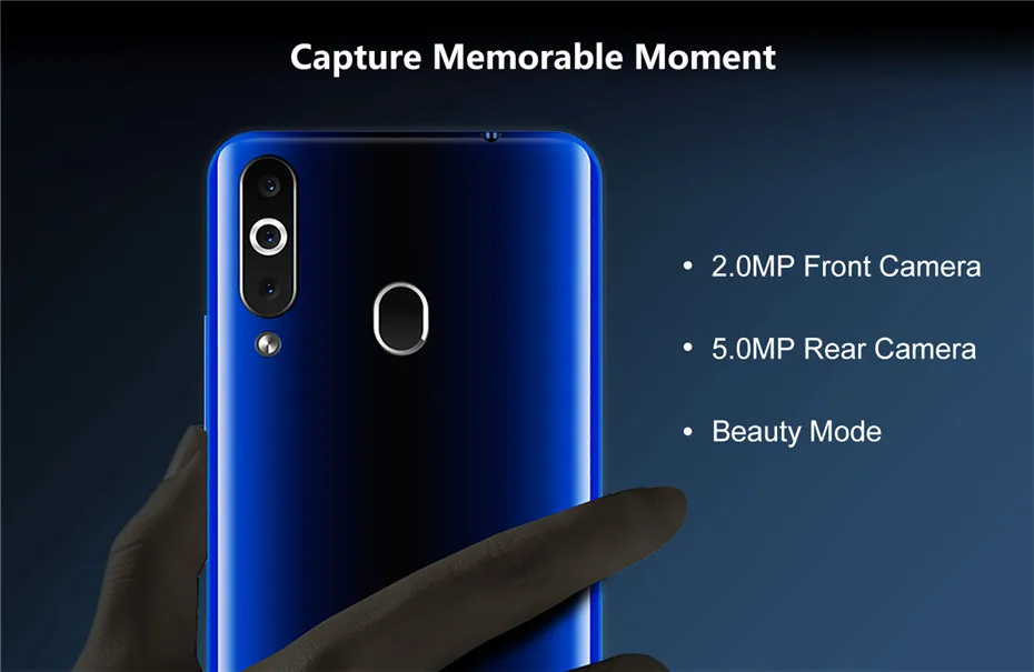 XGODY K20Pro 5," 18:9 Смартфон Android 6,0 Dual 4G Sim 2 Гб 16 Гб MTK6737 четырехъядерный 2300 МП WiFi мАч отпечаток пальца мобильный телефон