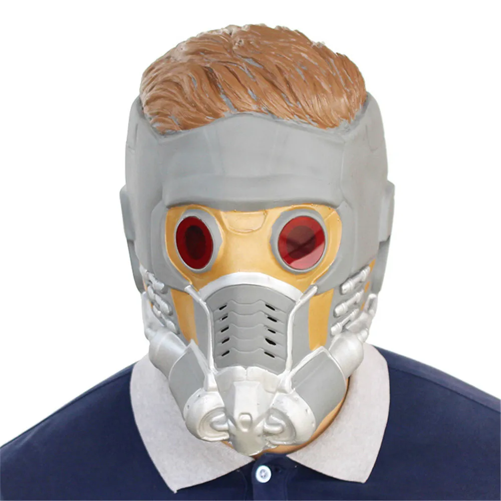 

Movie Guardians of the Galaxy -2 Star Jazz Latex Mask Masquerade Halloween Full Face Mask Party Decoration Props Funny Headdress