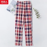 nanjiren mens pajama sleepwear pants mens bottoms casual home trousers thin 100 cotton anti mosquito pajamas pants