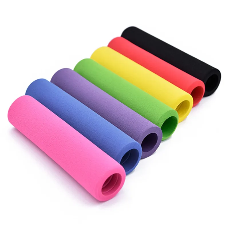 

2 PCS UltraLight Anti-Slip Colorful Soft Foam Silicone Sponge Cycling Bicycle Handbar Grips Shock-absorbing Soft Bike Grips