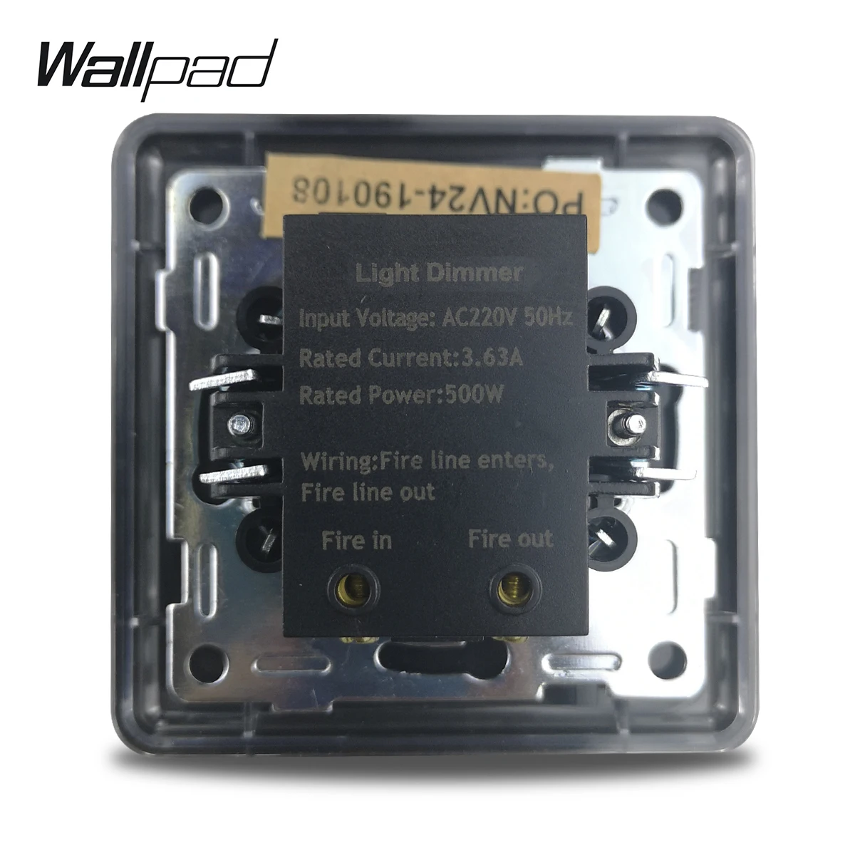 Wallpad LED Свет Диммер настенный переключатель регулятор яркости Черная