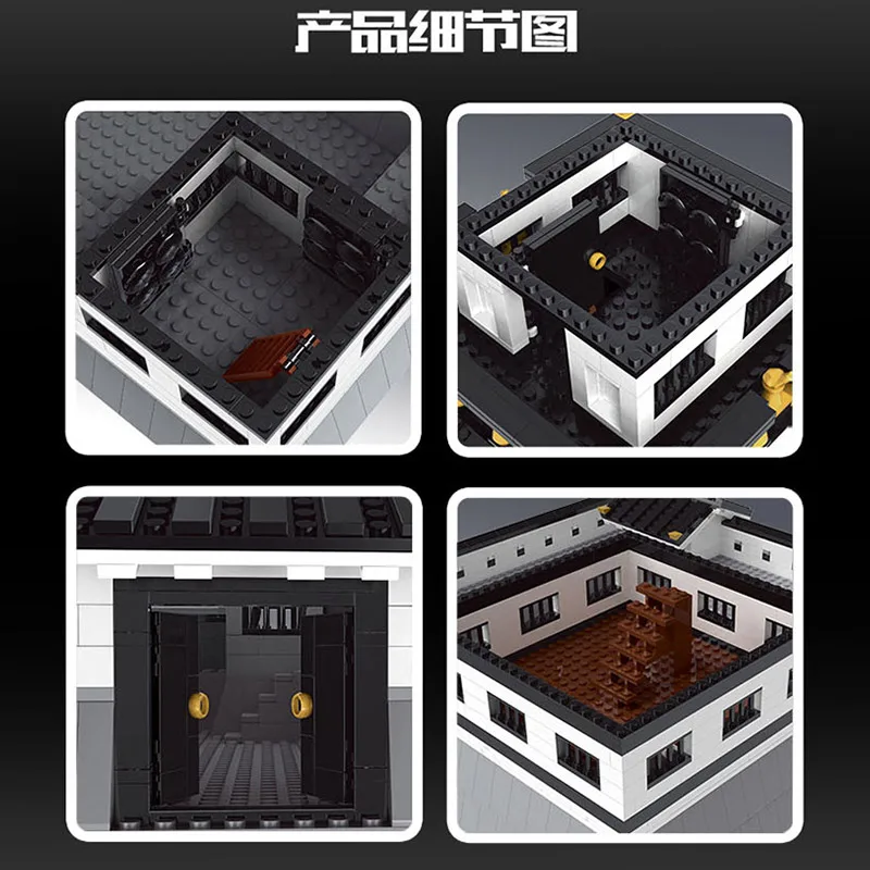 

3680 PCS 22006 Street Building Blocks Japanese Architecture The Himeji Castle with light House Model MOC-58484 Toys Kid Gifts