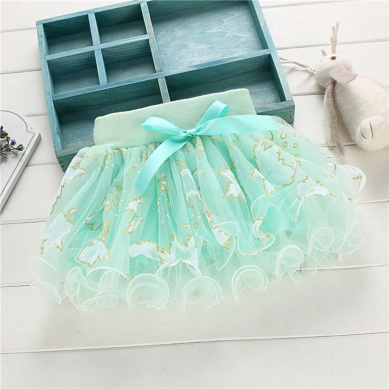 Для маленьких девочек юбка для новорожденных плиссированные мини юбки пачка