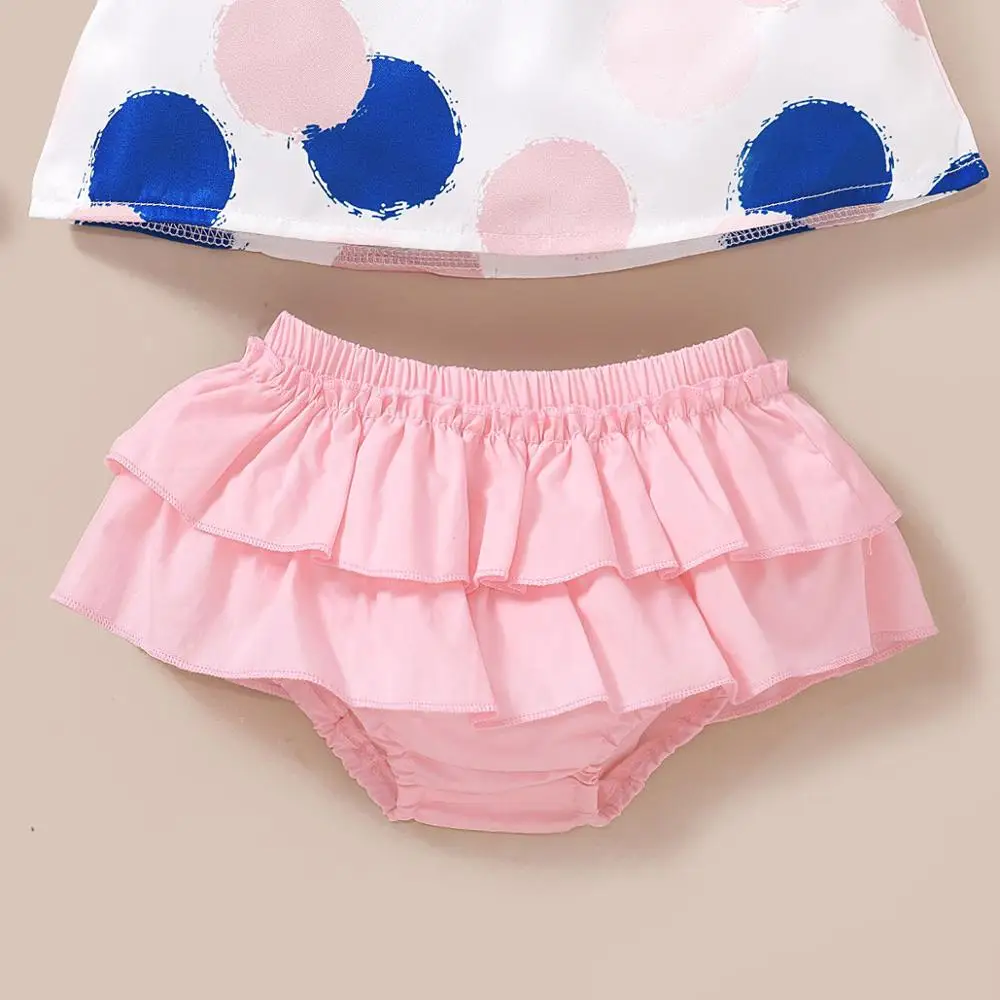 

2020 Summer Newest Baby Girl Clothes Set Cute Dots Top Pink Shorts Outfits Suit Newborn Girl Clothes Toddler Princess Set