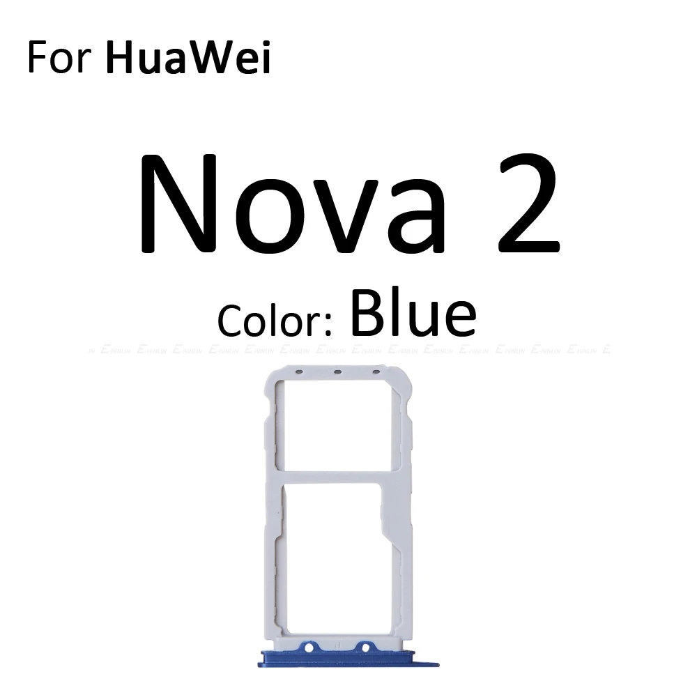 

Micro SD Sim Card Tray Socket Slot Adapter Connector Reader For HuaWei Nova 2 Plus Container Holder Replacement Parts