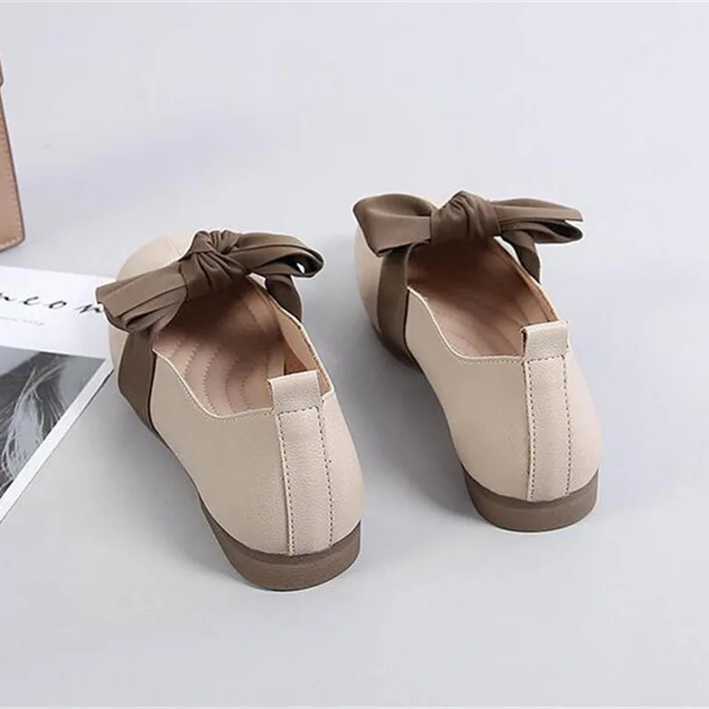New Spring Autumn Fashion Women Flat Shoes Round Toe Oxford Shoes Woman Soft Leather Woman Flats Casual Women's Shoes Loafers