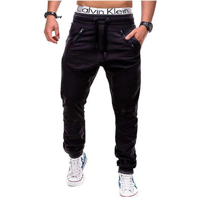 

Autumn men's pants multi-pocket trousers hip-hop street style casual fashion overalls jogger men's clothing slim trousers