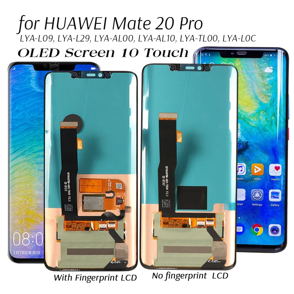 Оригинальный дисплей для Huawei Mate 20 Pro LYA L09/L29 20Rs OLED экран 10 сенсорный телефон ЖК