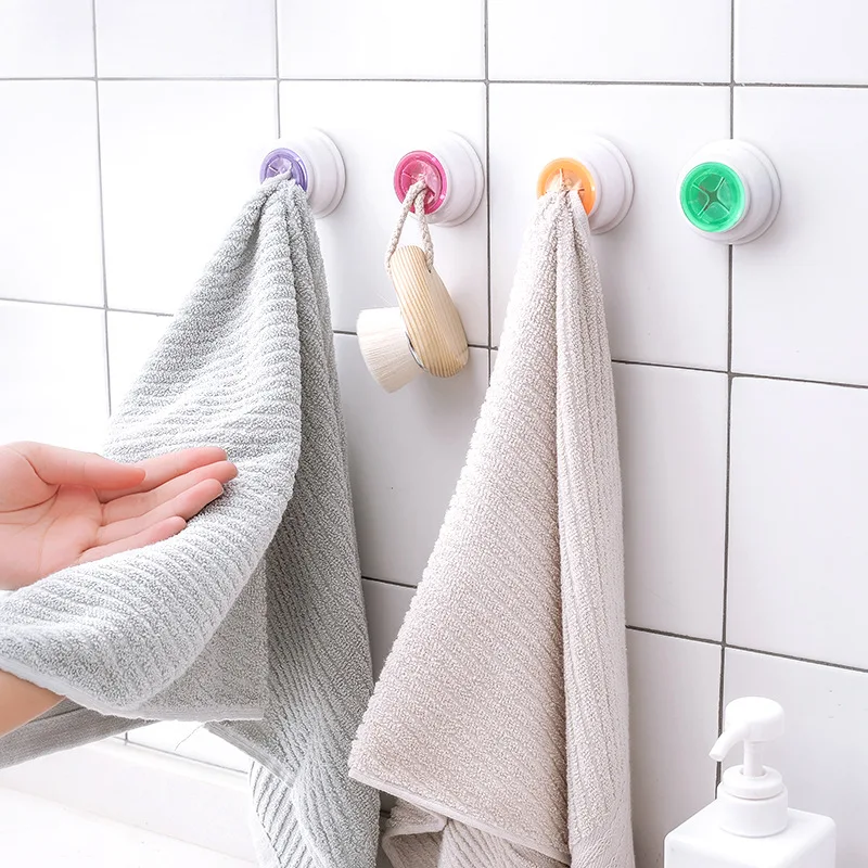 

Creative Hooks Strong Self-adhesive Sucker Hook Door Wall Hangers Rack Bathroom Kitchen Towel Clothes Suction Heavy Hanger Hooks