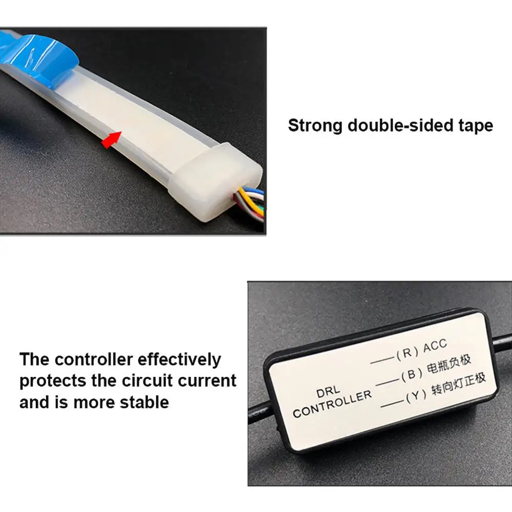 Ультратонкая наружная Светодиодная лента для дневных ходовых огней дневные