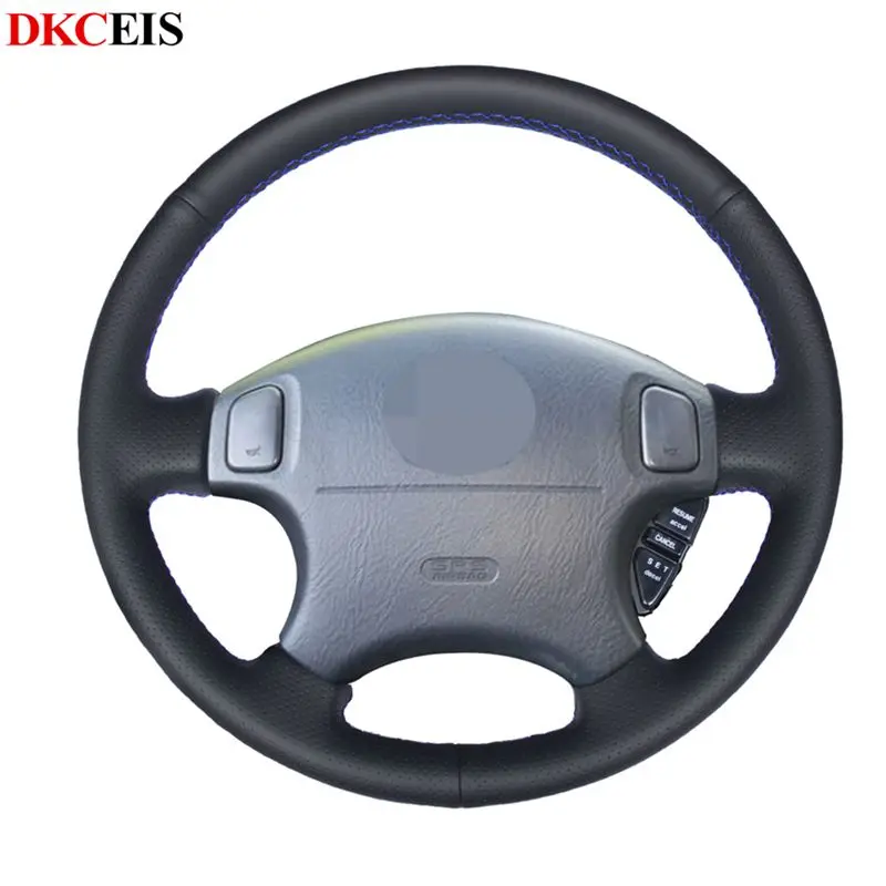 Черная мягкая искусственная кожа Φ для Honda Accord 6 1998 2002 CRV чехол рулевого колеса