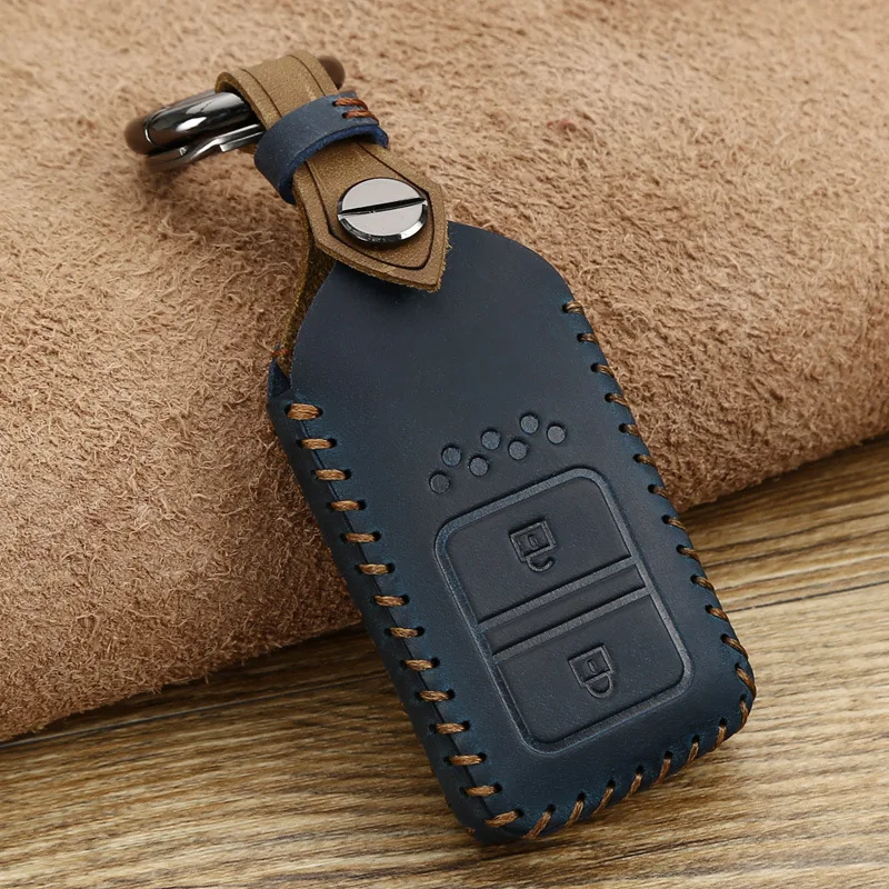 

1pcs Special Car Leather Key Case for Honda Civic Binzhi CRV Jed Fengfan Accord Car Remote Control Cover Decoration Supplies