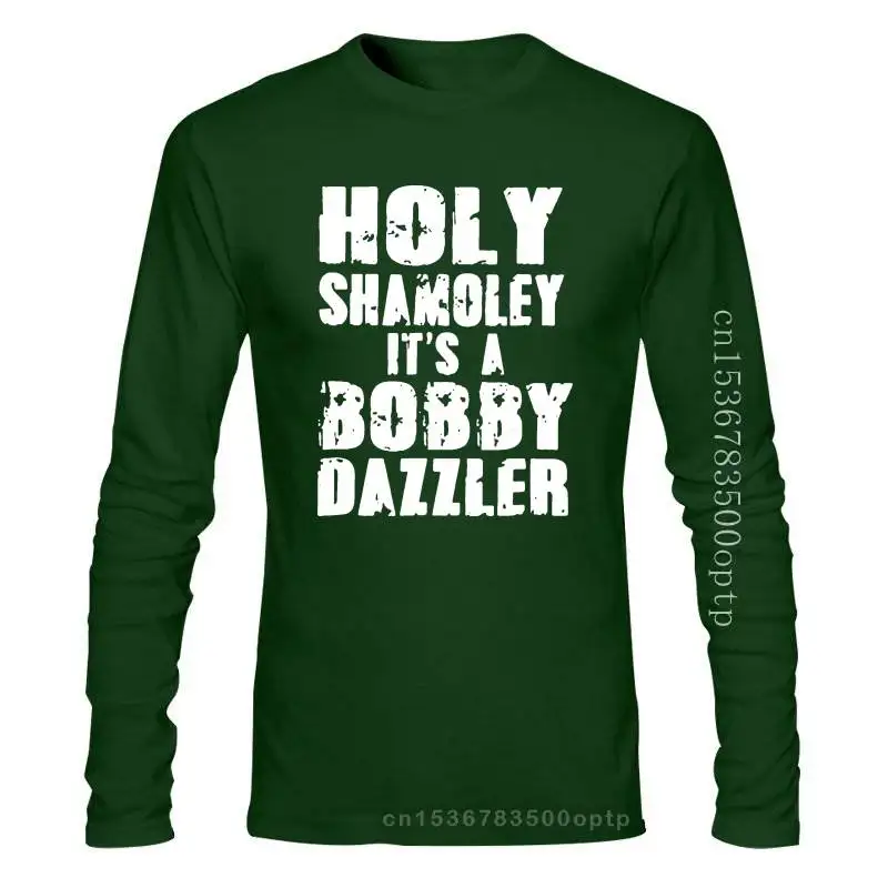 

Новинка, Ослепительная Мужская рубашка Holy Shamoley it It, это Бобби, черная хлопковая футболка, Сделано в США, крутая Повседневная футболка