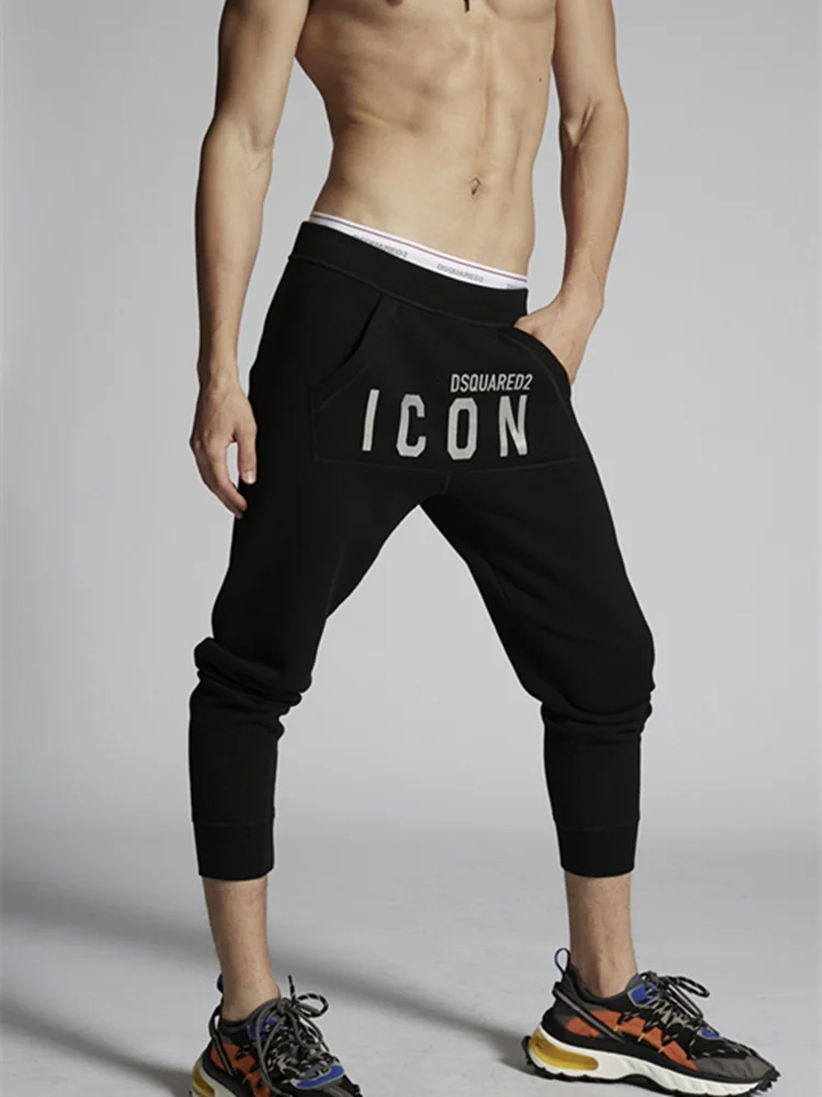 

New Casual Men's Sports Trousers Outdoor Running Exercise Pants Waist Stretch Slim Fashion Pocket Trousers Reflective Sweatpants