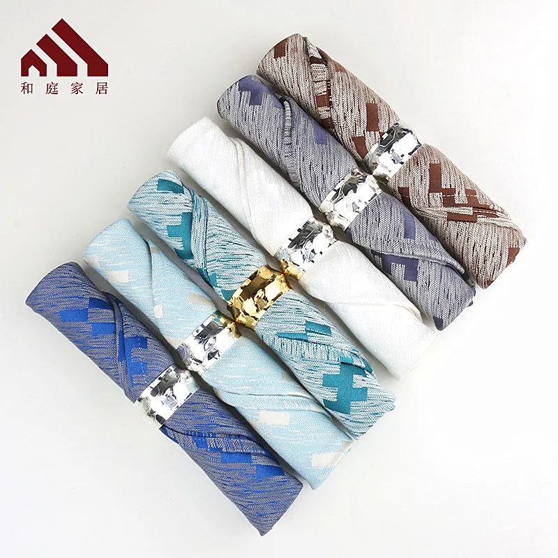 

Cloth Napkins,Luxury Jacquard Kitchen Table Napkins Soft Dinner Napkins for Restaurant/Wedding/Hotel, 18*18 inch
