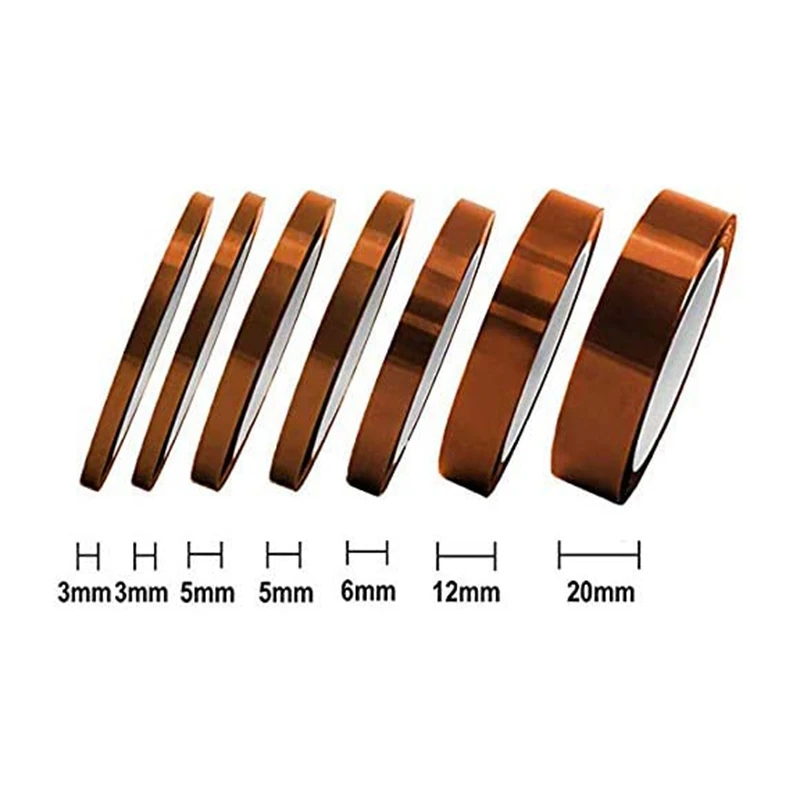 

7PCS/Set High Temperature Heat Resistant Tape Thermal Insulation Tape Usd for 3D Printing Board Protection