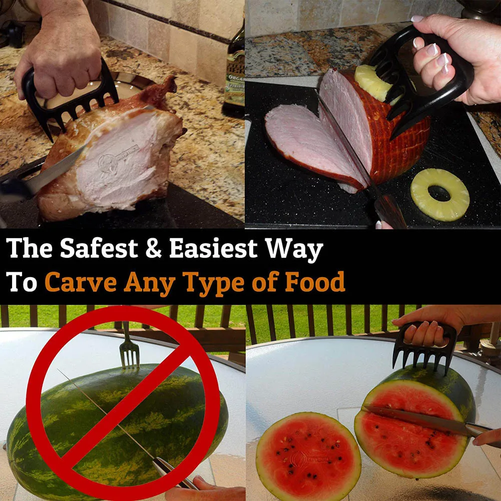 2 шт./пара вилка для барбекю ручные щипцы свинины гриля кухонный инструмент