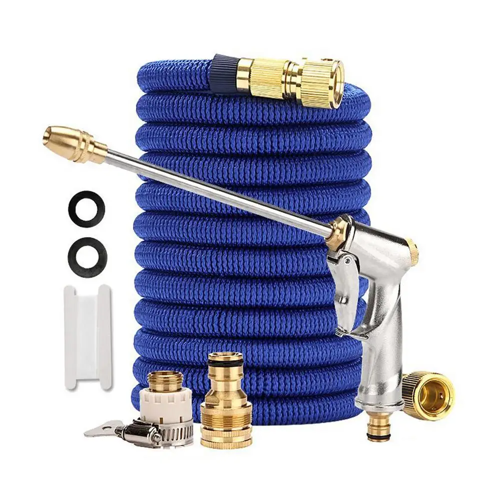 

Автоматический телескопический шланг, шланг для мойки автомобиля высокого давления, регулируемый гибкий поливочный шланг для дома и сада