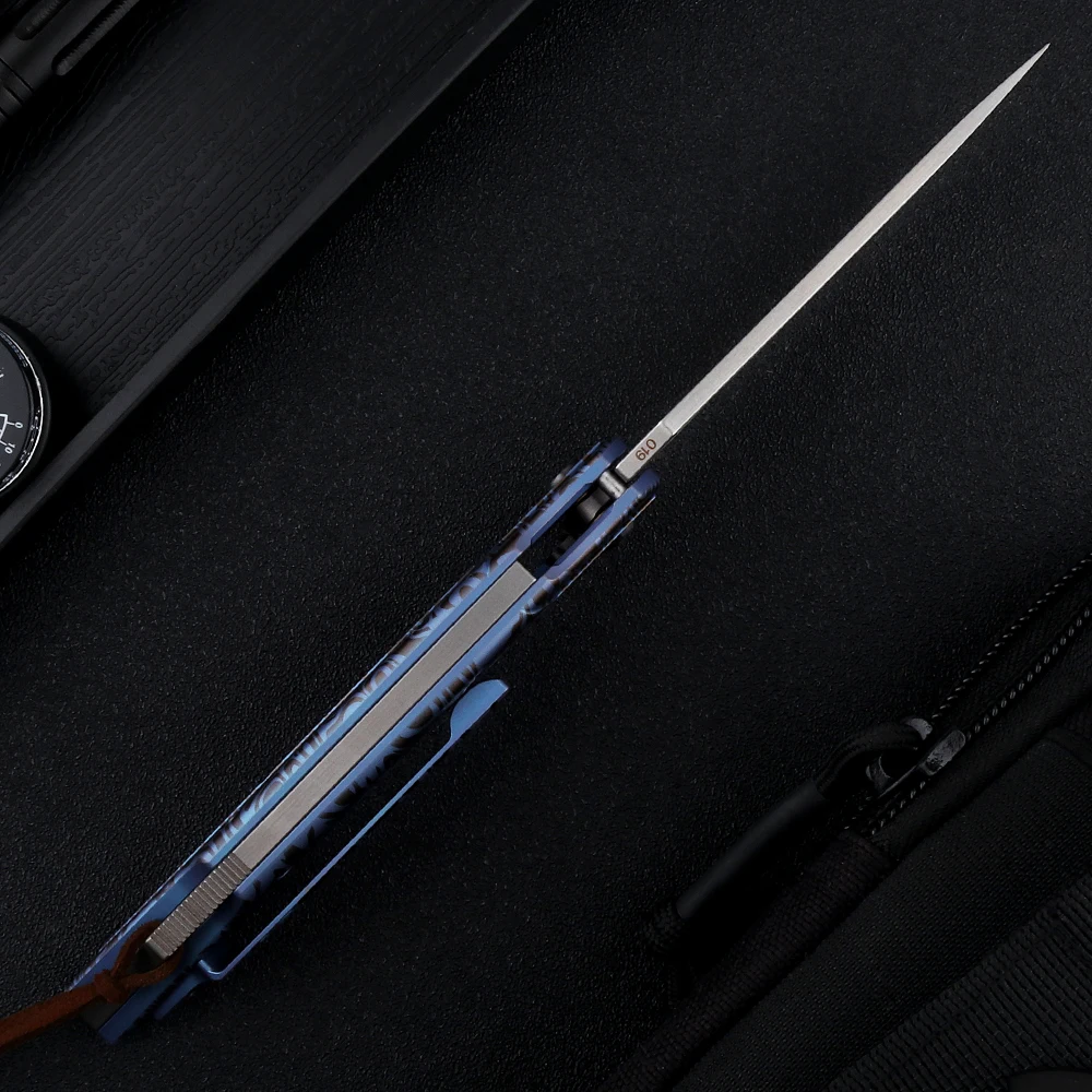 Рукоятка из титанового сплава высокого качества с лезвием Складной нож OEM M390