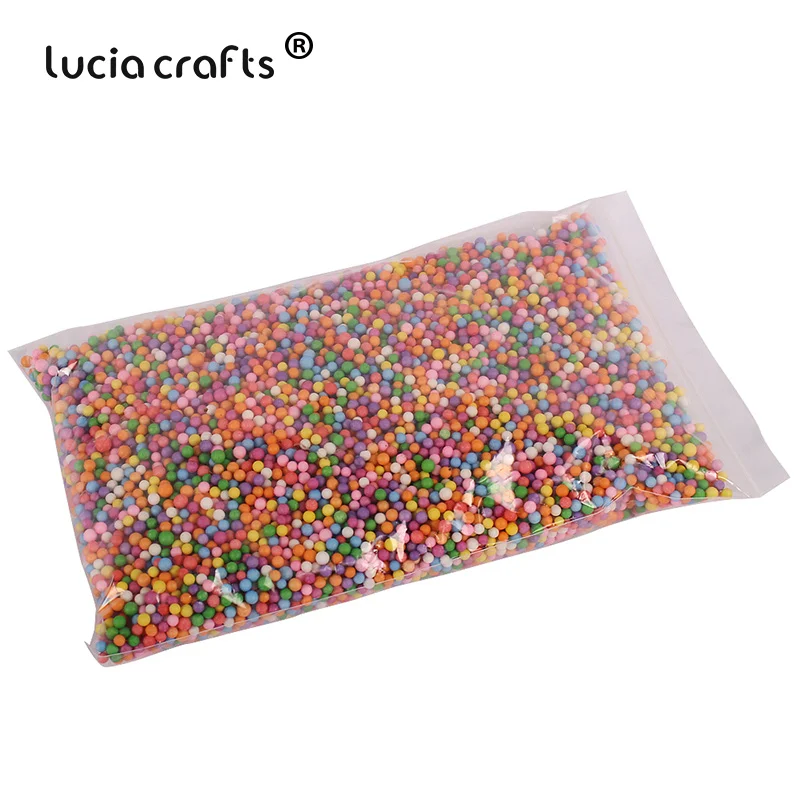 Mixed colors 2 20g Lucia crafts 10 г/20 г 2-4 мм пенопластовые шарики для свадьбы/вечерние DIY украшения аксессуары M0103 - Цвет: Mixed colors 2 20g