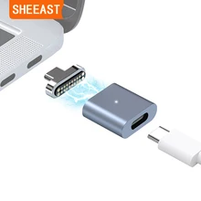 Magnetic USB C Adapter 20Pins Type-C Connector PD 100W Fast Charging 10Gbp/s Converter for iPad MacBook Pro HUAWEI XIAOMI Switch