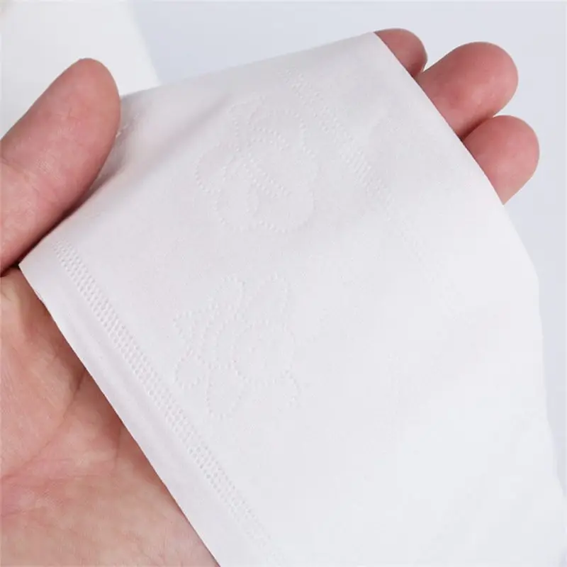 

1Pc 450g Jumbo Toilet Rolls Paper 4 Ply Bath Tissues Embossed White Thickened Large-Volume Hotel Hand Towel Napkin