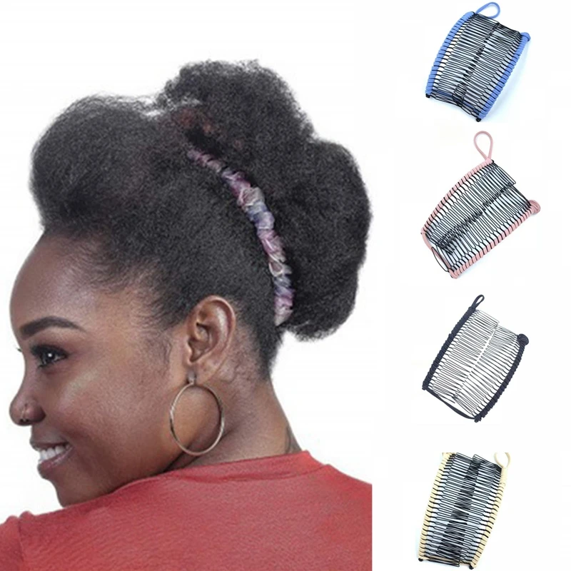 1 шт. Винтажная заколка для волос в форме банана Женская ленивая расческа