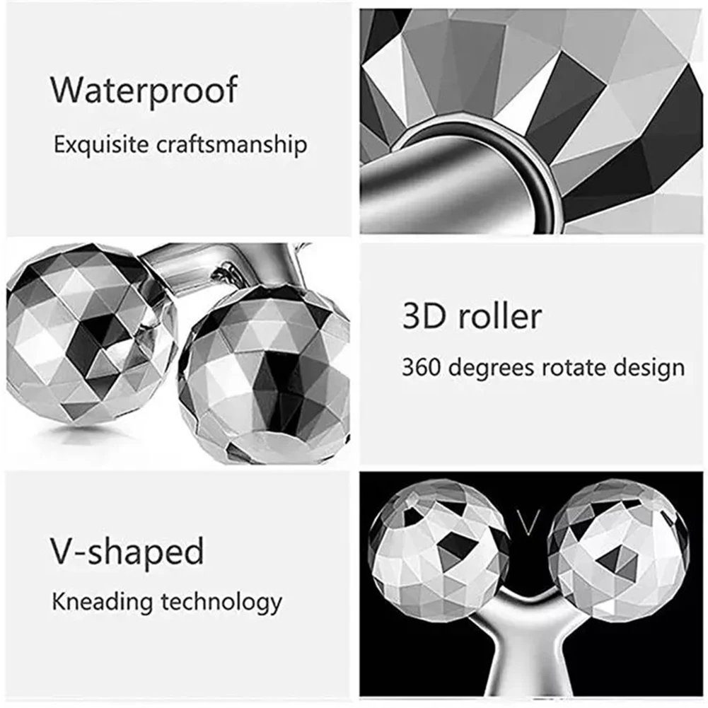 

3D Roller Massage V Face-Lift Beauty Tighten Skin Body Shaping Relaxation Thin Face Y Shape Massager Wrinkle Remover Tool