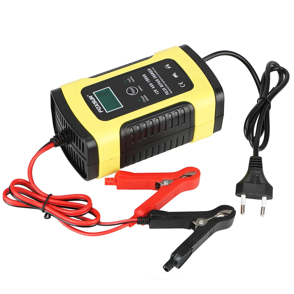 For Auto Moto Lead Digital LCD Display 12V 6A Intelligent Car Motorcycle Battery Charger Lead Acid Battery-Chargers