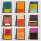 Картина на холсте в скандинавском стиле, Абстрактные цветные постеры и принты Mark Rothko, Настенная картина для гостиной, декор для стен