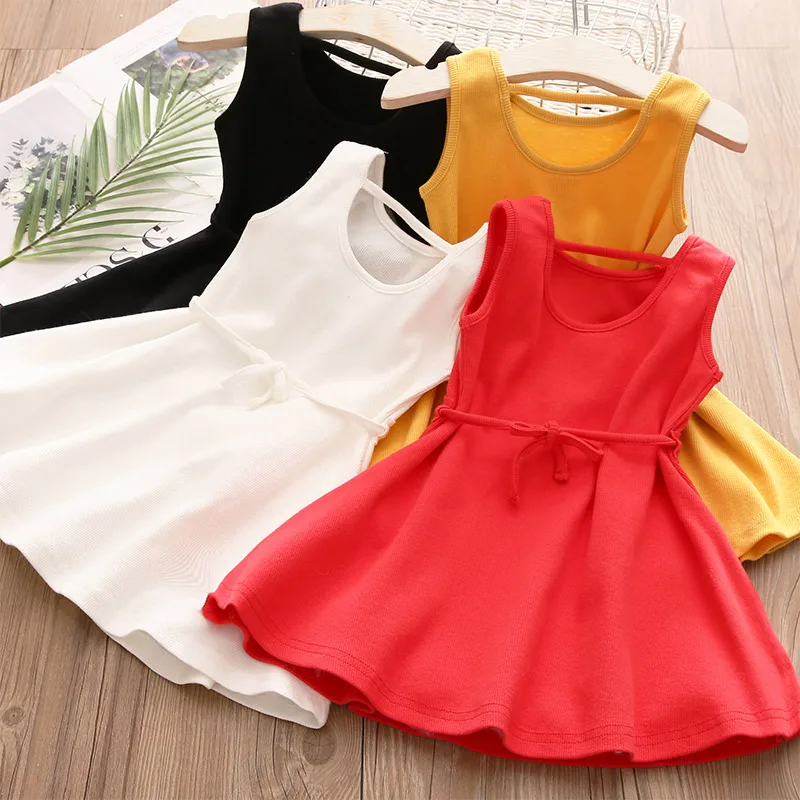

Baby Vest Dress 2020 Summer New Girls' Clothing Children's Dress