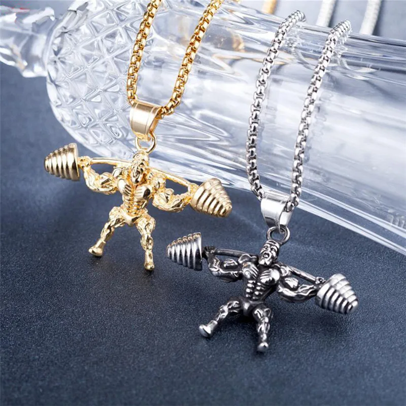 Горячая Распродажа 2021 подвеска &quotтяжелая атлетика&quot ожерелье Фитнес