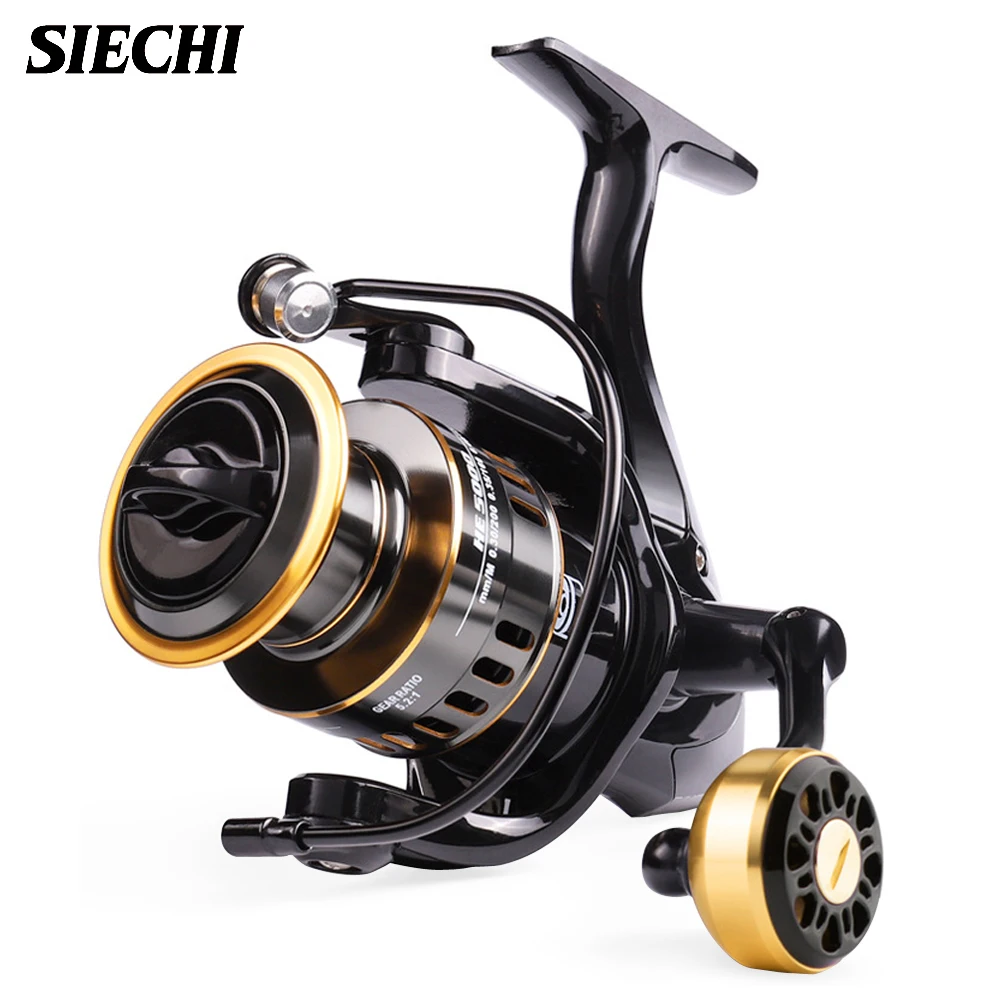 

SIECHI Fishing Reel HE1000-7000 Drag 10kg Metal/EVA Ball Grip Spool Spinning Reel Saltwater Reel For Carp Reel Fishing Pesca