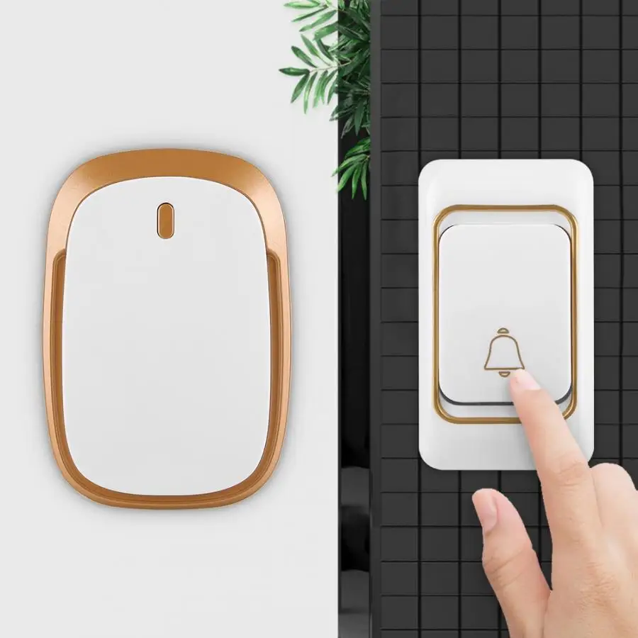 1V1 беспроводной дверной звонок с батарейным питанием дистанционная кнопка