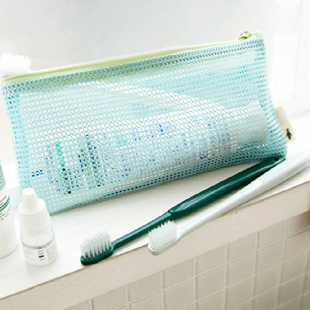 Сумки для женщин дорожные нейлоновые сетчатые портативная косметичка