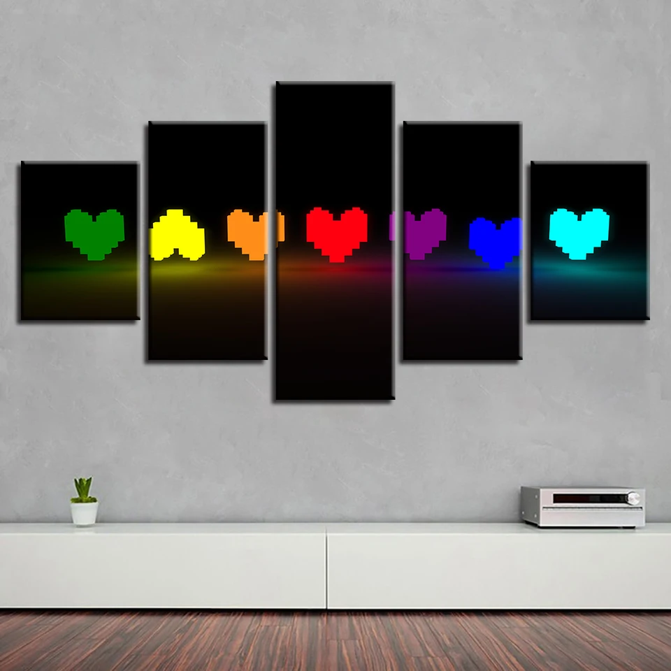 Любовь плакат красный сладкий сердце медовый счастливый семья 5 шт. настенные