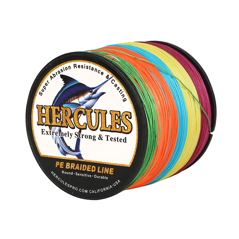 Hercules рыболовная леска из 12 плетеных нитей PE от 10 фунтов до 100 м 1000 камуфляжный