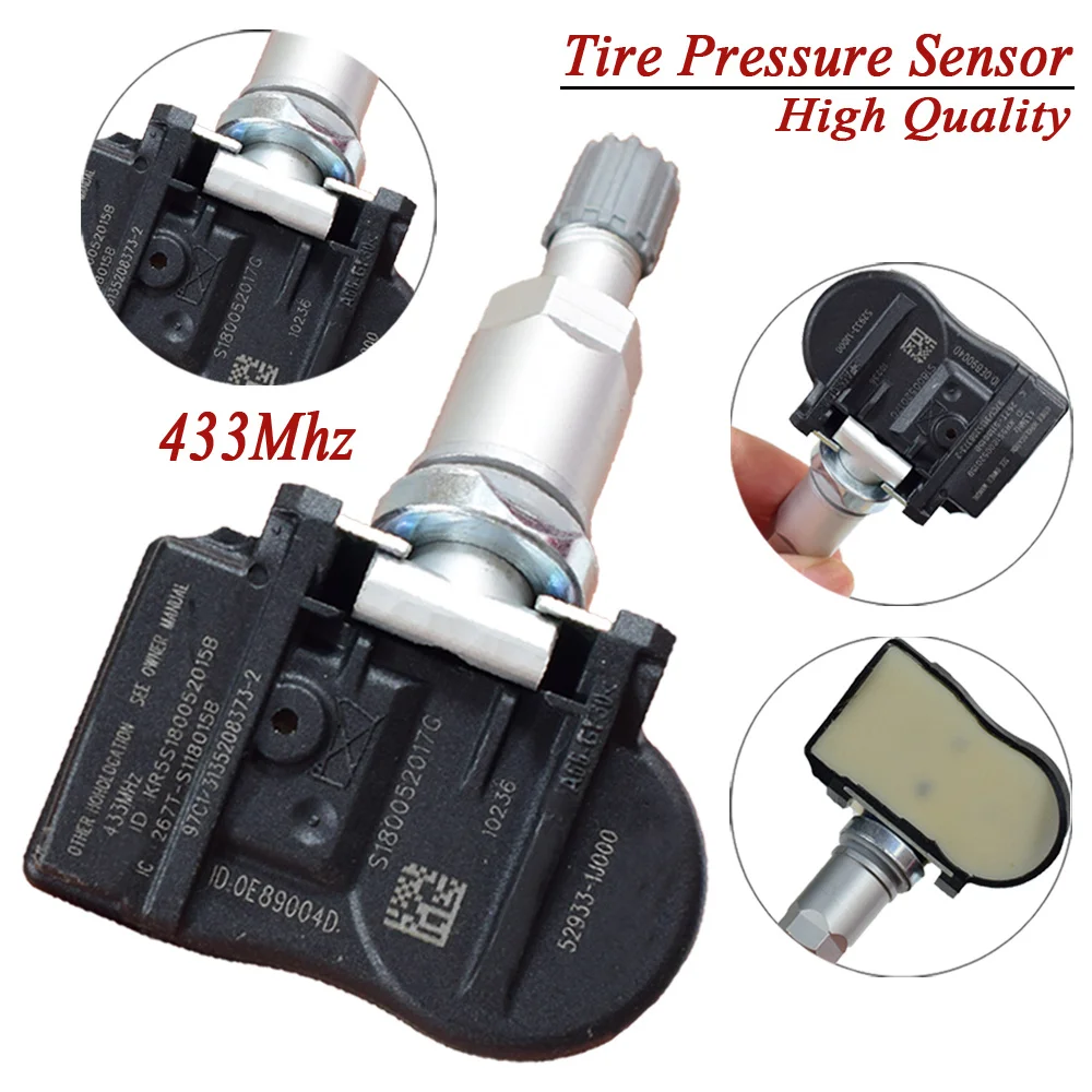 

1Pcs Car Tire Pressure Sensor TPMS Sensor Tyre Pressure Sensor 52933-1J000 529331J000 433Mhz For Kia Optima Sorento Soul Venga