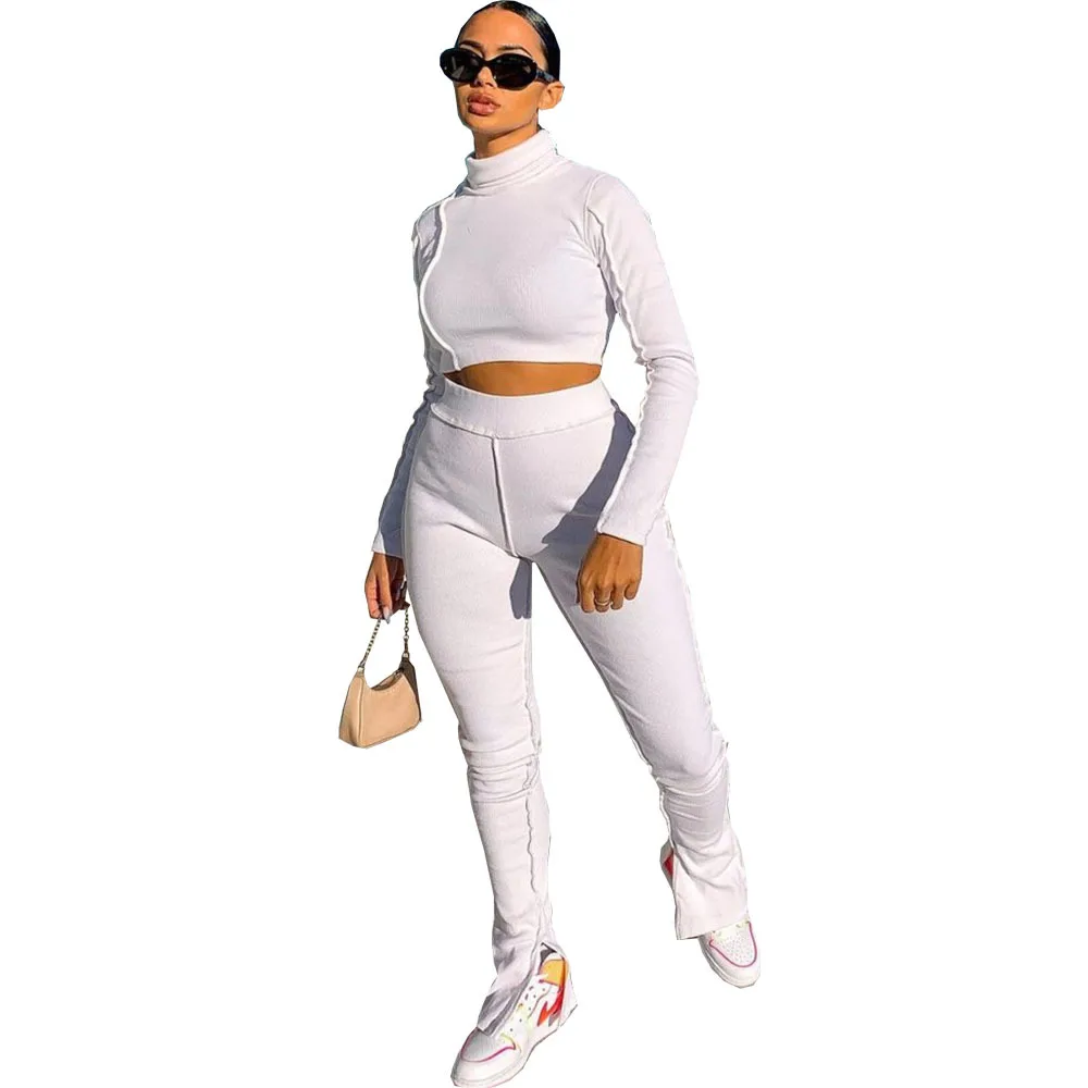 

Casual pile collar two-piece long sleeves