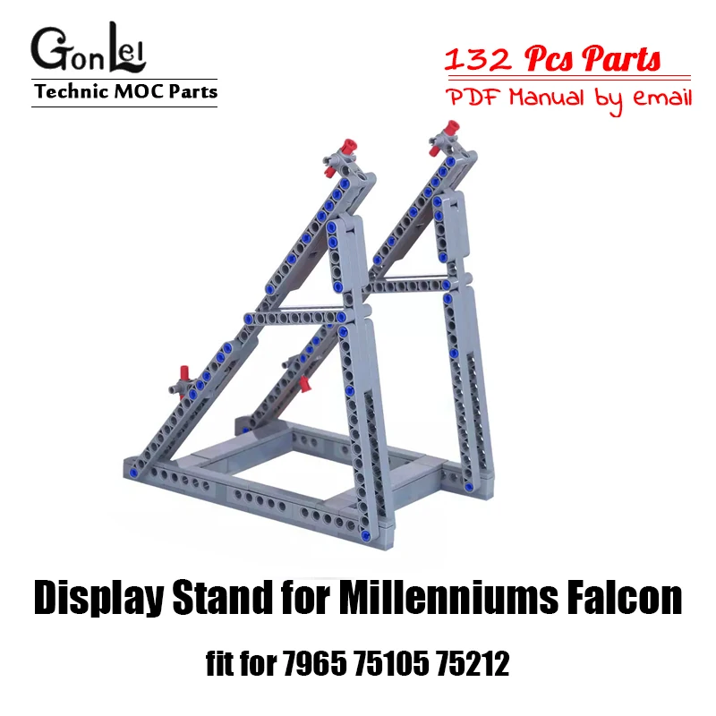 132 шт. конструктор MOC кубики кронштейн держатель подставка модель для Millennium 75105 75212