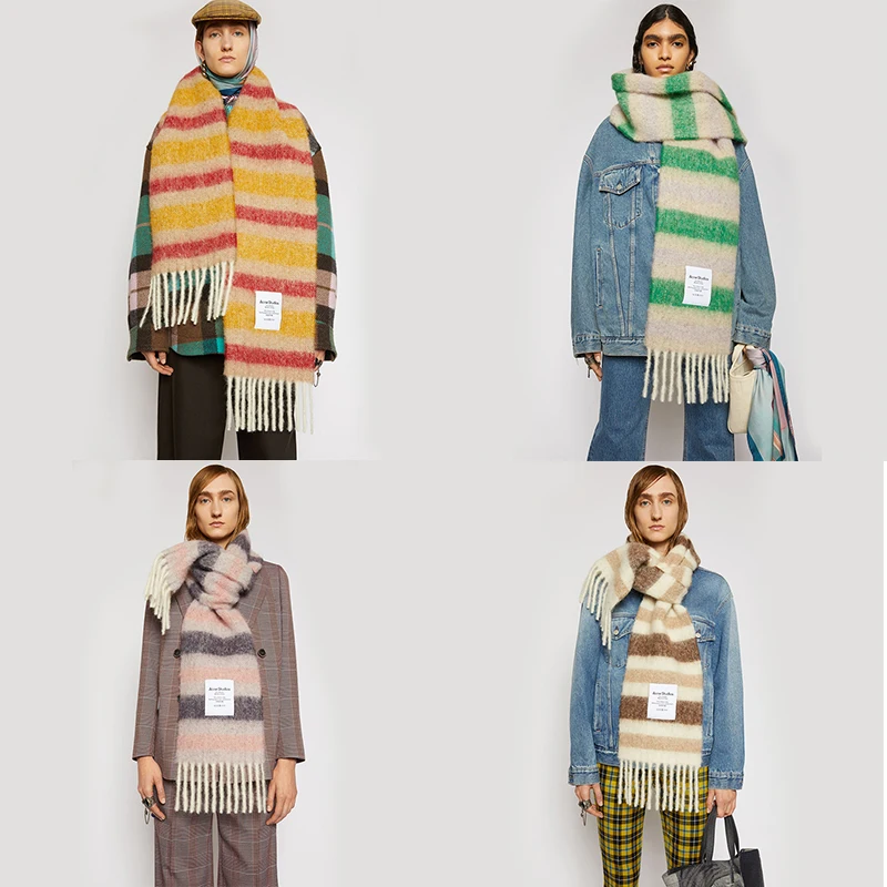 Новинка 2020 качественный шарф от акне зимний кашемировый женские толстые теплые