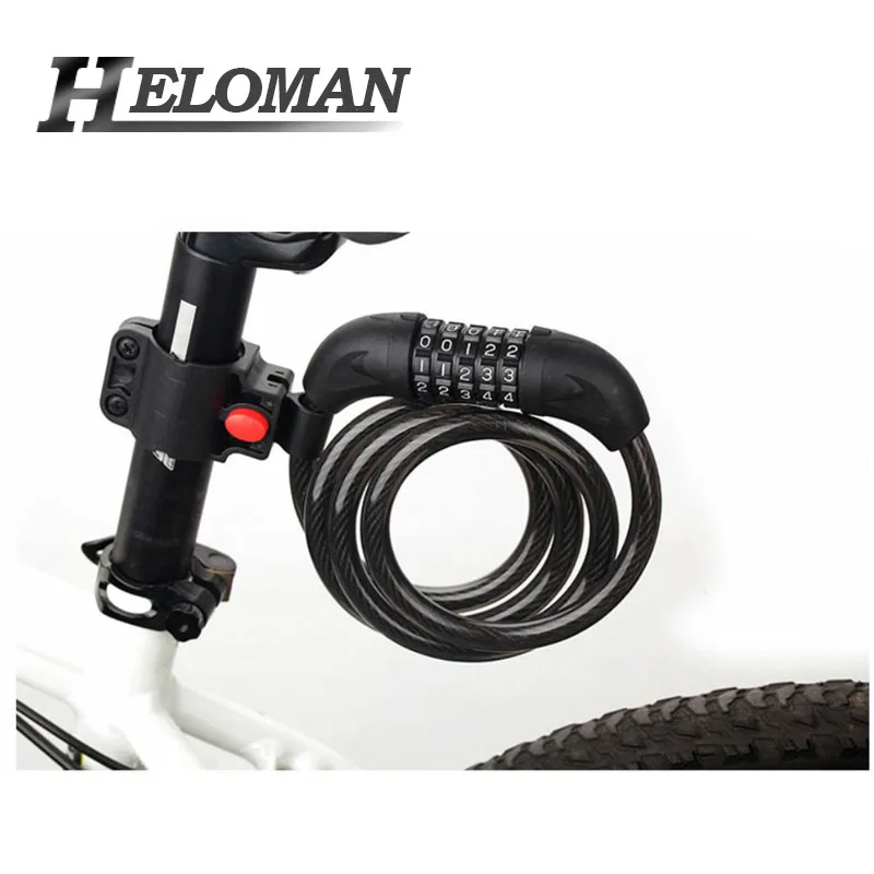5 цифровой велосипедный замок Универсальный Противоугонный из нержавеющей стали