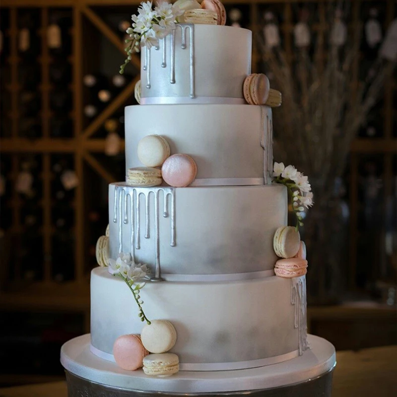 Съедобная серебряная пудра порошок для помадки пирожных 10 г/бутылка домашнего